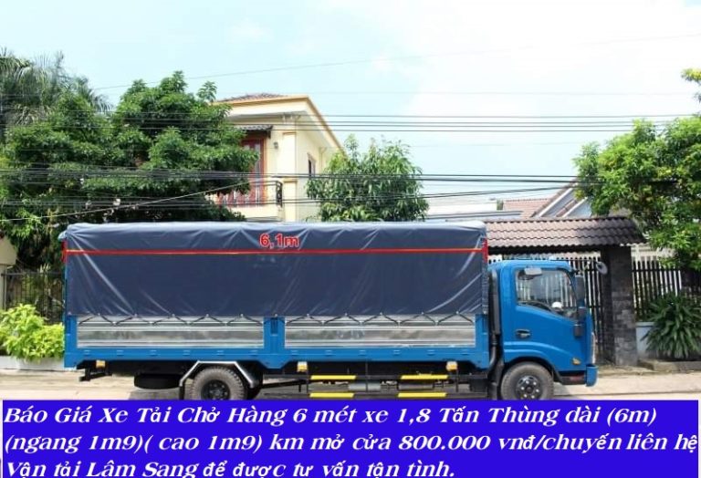Xe tải chở hàng 2 tấn 6m Cho thuê xe tải chở hàng