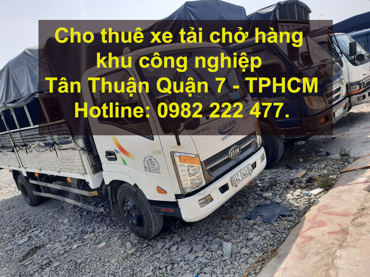 Cho thuê xe tải chở hàng khu công nghiệp Linh Trung Quận Thủ Đức – TPHCM