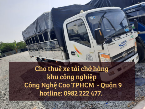 Cho thuê xe tải chở hàng tại KCN Tây Bắc Củ Chi – TPHCM