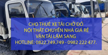 Cho thuê xe tải chở hàng tại khu vực bến xe Miền Đông – Quận Bình Thạnh