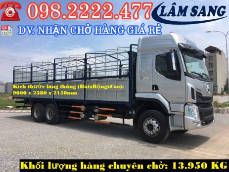 Xe tải chở hàng trọng tải từ 5 đến 15 tấn giá rẻ tại TPHCM