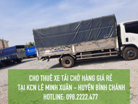 Cho thuê xe tải tại KCN Lê Minh Xuân – Huyện Bình Chánh: 098.2222.477