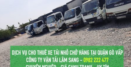 Dịch vụ cho thuê xe tải nhỏ tại Gò Vấp