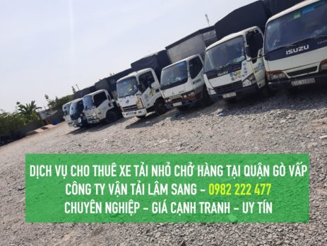 Dịch vụ cho thuê xe tải nhỏ tại Gò Vấp