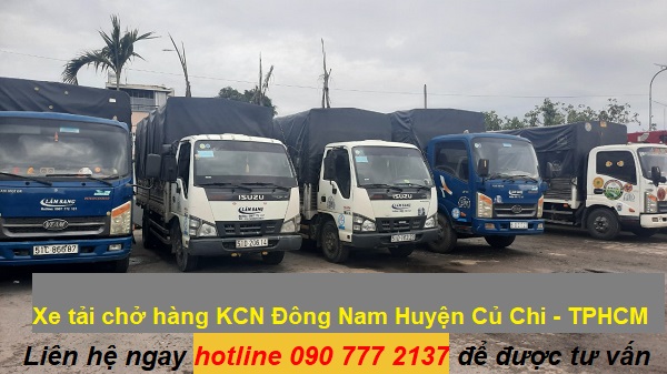 Xe tải chở hàng KCN Đông Nam Huyện Củ Chi - TPHCM