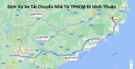 Dịch Vụ Xe Tải Chuyển Nhà Từ TPHCM Đi Ninh Thuận