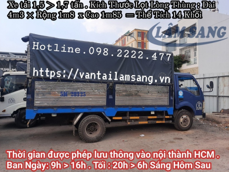 HƯỚNG DẪN CÁCH TÍNH SỐ KHỐI XE TẢI