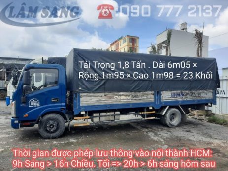 Lâm Sang có đội ngũ xe đa dạng tải trọng.